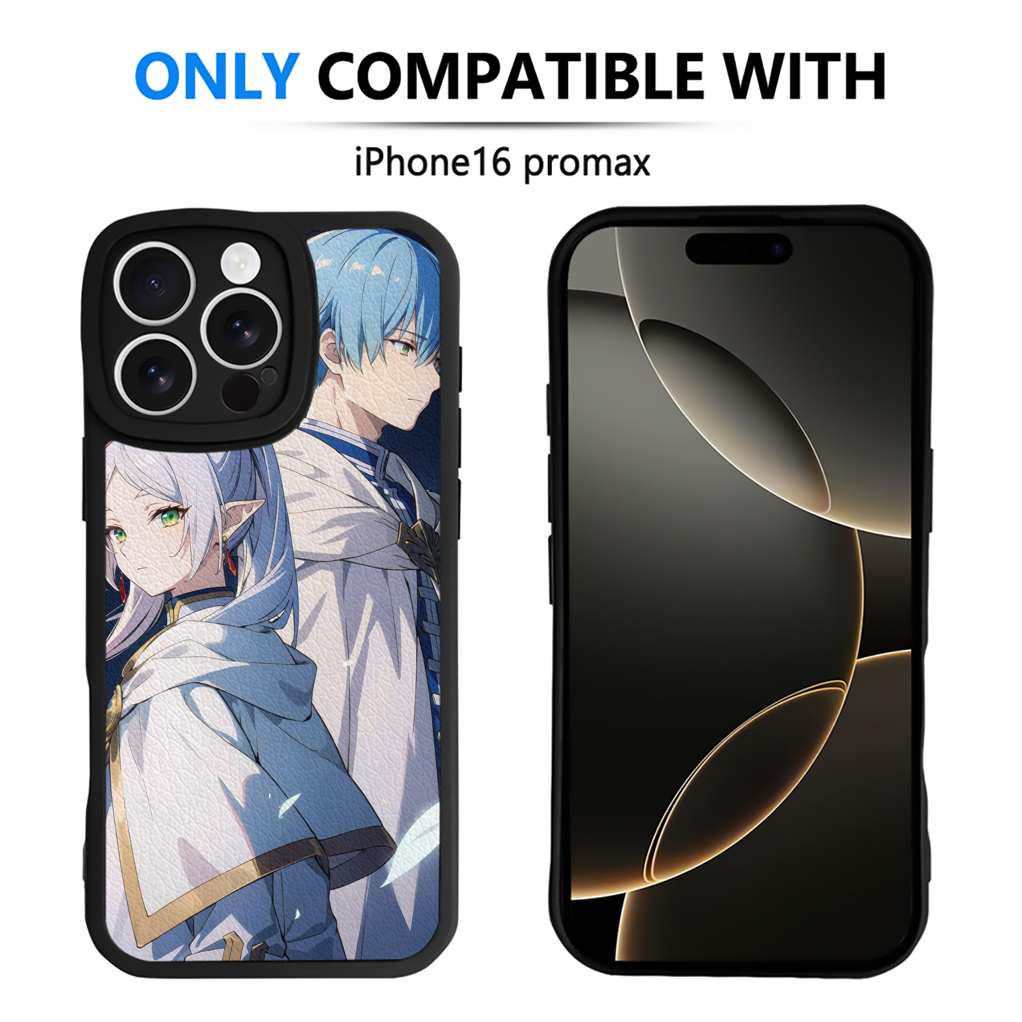 （画像用） 葬送のフリーレン Frieren 【iPhone 16シリーズ対応】シリコンスマホケース（レザー調） 材質：シリコン